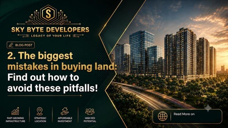 The biggest mistakes in buying land: Find out how to avoid these pitfalls buying land